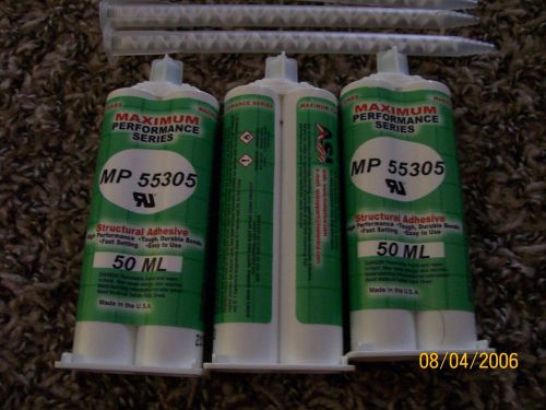 Adhesive Systems Asi 55305 Adhesive Methacrylate 50Ml Qty-3 W/Mixing Tubes