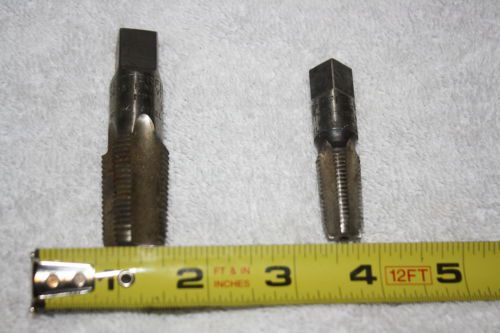 Antique butterfield derby line vt usa 1/2 1/4 npt machinist die thread taps for sale