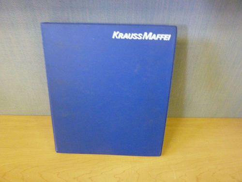 Krauss Maffei Technical Documentation for Molding Machines Series C1, C2 and C3