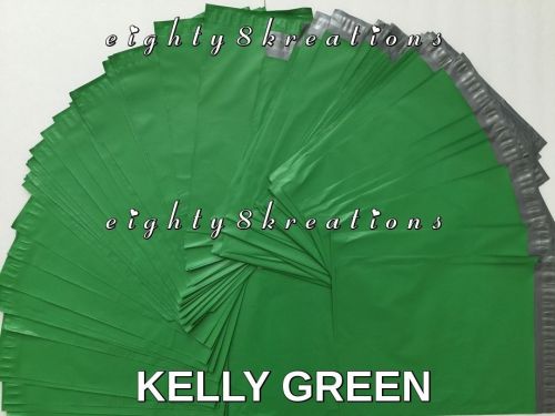 10 KELLY GREEN Color 10x13 Flat Poly Mailers Shipping Postal Pack Envelopes Bags