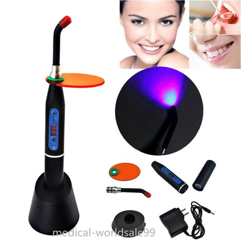 Usps 2-5 ship dental 5w wireless led curing light lamp 1500mw/cm? high power tip for sale