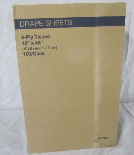 Disposable Drape Sheets 40&#034;x 48&#034; 3-Ply Non Sterile 100/CS Tidi Products # 918310