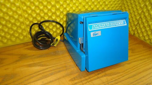 AMERICAN EXPRESS ADDRESSOGRAPH ELECTRIC CREDIT CARD IMPRINTER