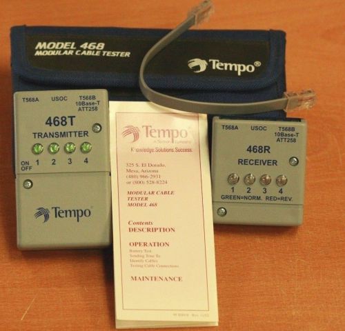 Textron tempo 468 modular cable tester kit for sale