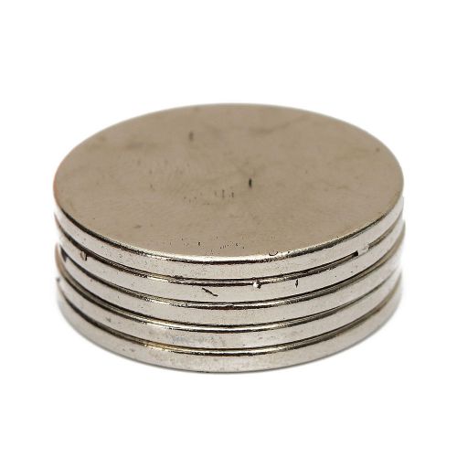 5Pcs Strong Round Fridge Magnets Diameter 25x2mm Disc Rare Earth Neodymium N50