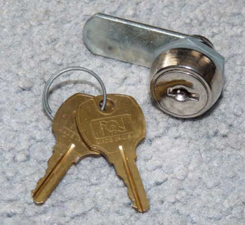 Older national cam lock - cabinet - furniture - 2 working keys (lot 510) for sale