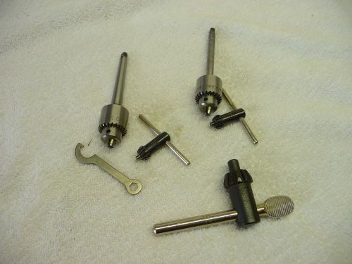 Jacobs Chucks Machinist Jewelers 0-5/32 Straight Shank Keys Wrench Lot 6