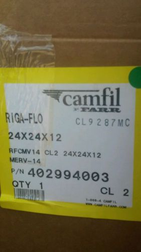 NEW CAMFIL FARR 402994003 RIGA-FLO AEROPAC AIR FILTER 24&#034; X 24&#034; X 12&#034;