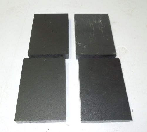 1&#034; Black KING StarBoard HDPE lot of 4 pieces