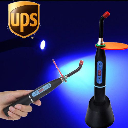 Us sale! dental 5w wireless cordless led curing light lamp 1500mw 5-40s solidify for sale