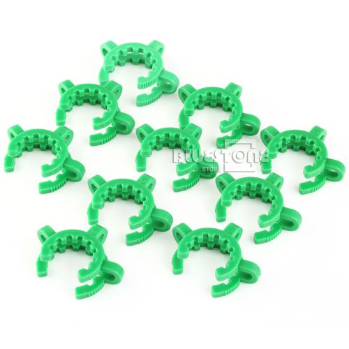 10pcs plastic lab green clip clamp for 24 glass standard taper ground joint for sale