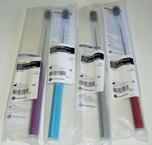 V. Mueller Chroma-Line Spine Curettes (4 Total)