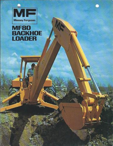 Equipment Brochure - Massey Ferguson - MF 80 - Backhoe Loader - c1973 (E2487)