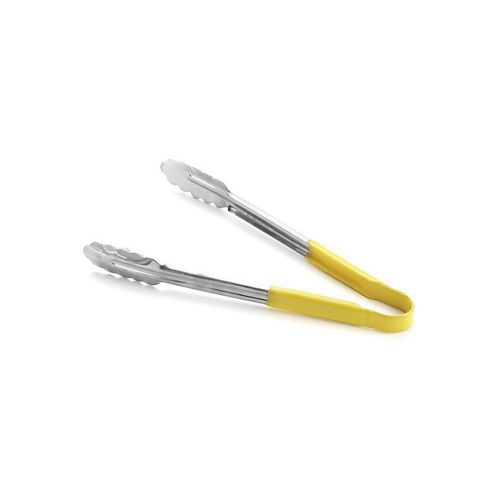 TableCraft 3712Y 12&#034; Utility Tong with Yellow Vinyl Coated Handle