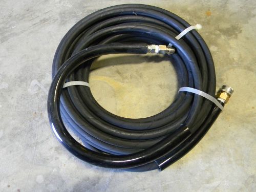 3/8&#034; 50&#039; single wire black pressure washer hose 3000 psi (with quick connects) for sale