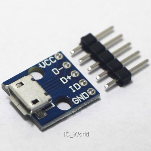 MICRO USB type B 5pin Female Socket Connector Charging Module Board Adapter 1 PC