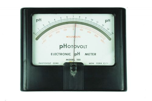 Vintage Photovolt Electric PH Electrical Meter Photovolt Corp Model 100