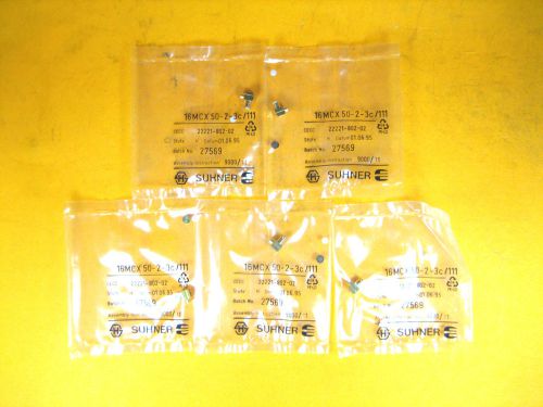 Suhner -  16 MCX 50-2-3C/111 (Lot of 5)