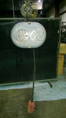 CM 1/2 Ton Lodestar Electric Chain Hoist Model F 1/2 3 Phase - No chain