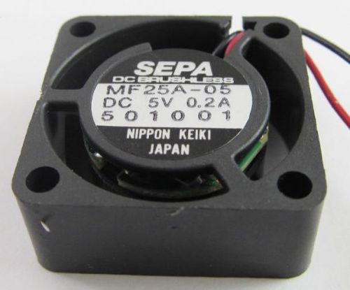 Sepa mini dc cooling fan 25mm x10mm 2510 2pin wires mf25a-05 5v 0.2a ball 10pcs for sale