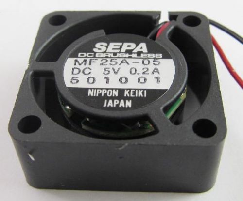 SEPA MINI DC Cooling Fan 25mm x10mm 2510 2pin Wires MF25A-05 5V 0.2A Ball 10pcs