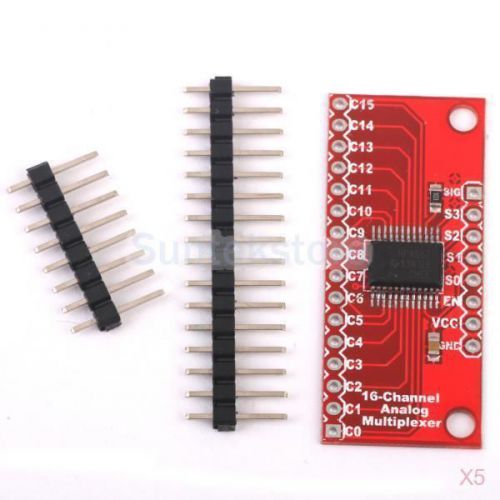 5pc 16-channel analog switch module/digital mux breakout- cd74hc4067 for arduino for sale