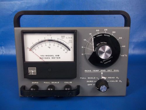 Yellow Springs USA Model 51B Dissolved Oxygen DO/Temp Meter;Used;Untested;As Is