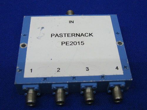 Pasternack pe2015 500hm 4 way sma power divider from 2 ghz to 4ghz for sale