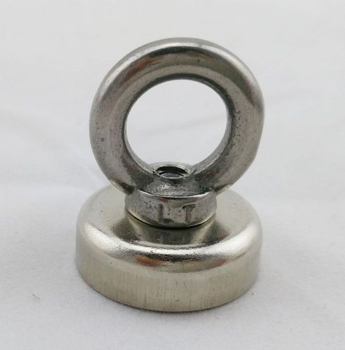 Strong N52 Neodymium Eyebolt Circular Rings Magnet 25x30mm For 14KG Salvage New