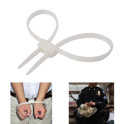 20 pc plastic zip tie 27&#034; handcuffs police riots emergency restraint survival ! for sale