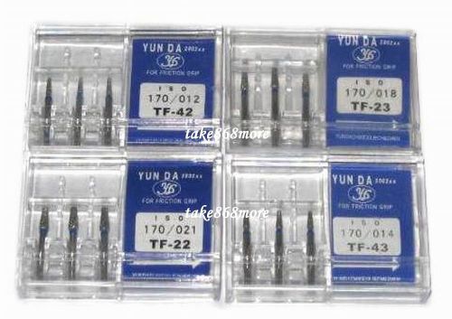 100Boxes Dental lab Diamond Burs for High Speed Handpiece Medium FG 1.6mm more