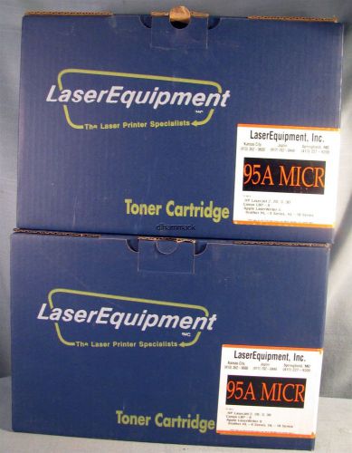 LOT OF 2 92295A 95A MICR TONER CARTRIDGES FOR HP LASERJET II IID III IIID