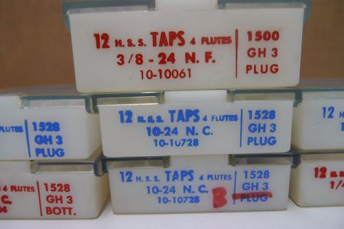 8 NEW USA TAPS 8-32, 1/4-20, 10-24, 3/8-24, 1/4-28, 8-32, 10-24 tap &amp; die *X