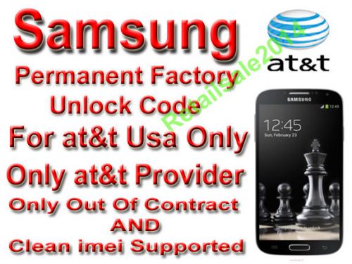 Samsung unlock code samsung sgh-a927 sgh - a157 sgh - a187 sgh - a107 at&amp;t usa o for sale