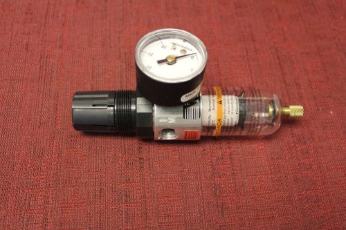 Watts parker b548-02agc/m2 mini air filter regulator with gauge used for sale