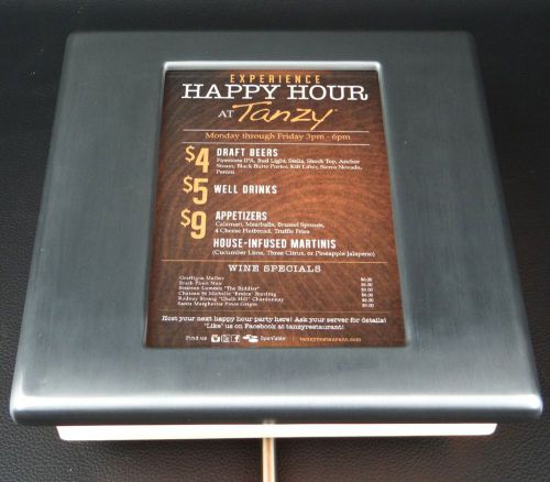Menu sign display message board lighted hotel bar club lobby picture holder for sale