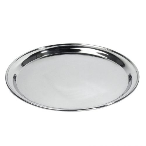 12&#034; Round Stainless Steel Catering Tray / Platter