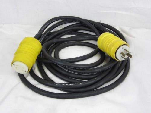 25&#039; leviton nema 125/250 l14-30p/r 3 pole 4-wire grounding 10awg power cable for sale