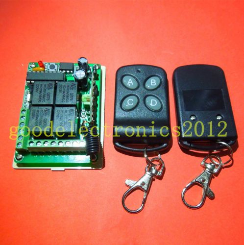 Dc12v 4ch digital relay wireless remote control transmitter and receiver for sale