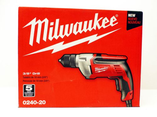Milwaukee 0240-20 3/8-Inch Drill NEW