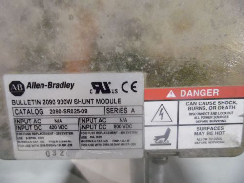 Allen Bradley  2090 900W Shunt  2090-sr025-09 Series A