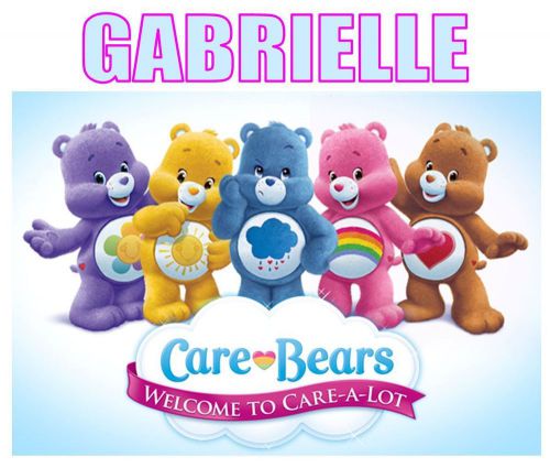 Care Bears Care-a-Lot w/ Name DIY DIGITAL DELIVERY Iron On Transfer Image