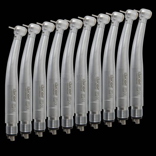 10 New Dental High Fast Speed Handpiece Fiber Optic WDM type single point spray