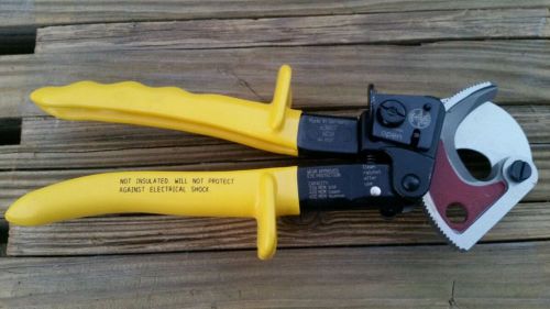 Klein tools 63607 ratchet cable cutter, bashlin buckingham lineman lineworker for sale