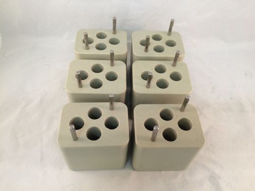 Lot of 6 4-Place Beckman Adapters for Bucket Rotors