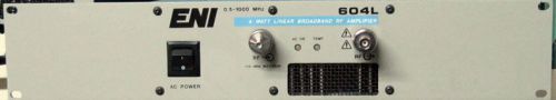Eni 604l rf amplifier .5 - 1ghz 4 watt, warranty, cal/cert for sale