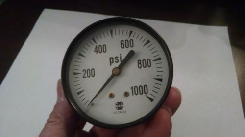 New &amp; Unused USG 1000 # PSI Pressure Gauge Mint Condition Free Shipping