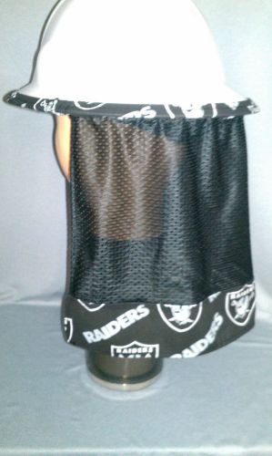 Neck Shade Neck Protector Quick Dry Mesh made from Oakland Raiders Fabric