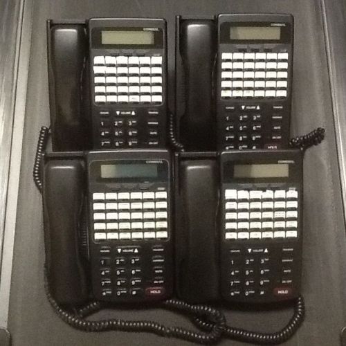 LOT OF (4) COMDIAL #7260-00 HAC BLACK DISPLAY PHONES