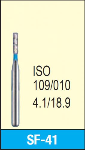 MANI DIA-BURS SF-41 Straight Flat End Standard Grit Dental Diamond Burs 30 pcs